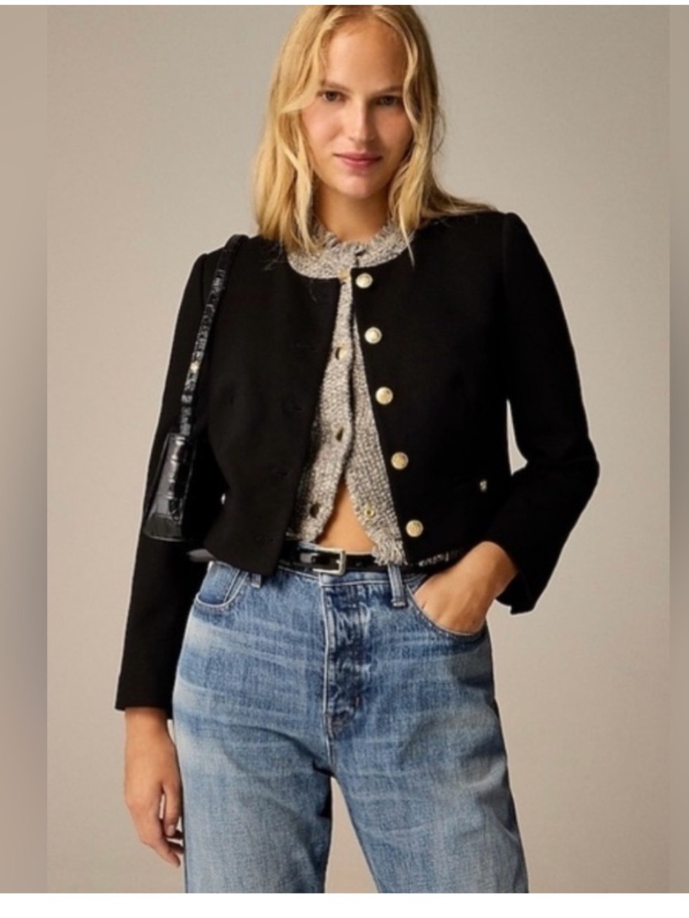 NWT JCrew Black Lady Jacket